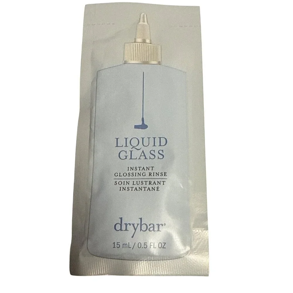 Drybar Liquid Glass Instant Glossing Rince 15 ML Lot of 8 Sample Size Silky